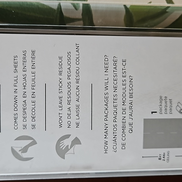 WALL POPS peel and stick wallpaper palm leaves 🍃 - Picture 5 of 15